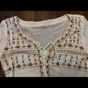 White Hollister top Size Medium